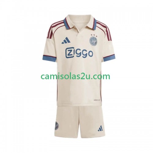 Camisolas de futebol AFC Ajax Criança Equipamento 3ª 2025/26 Manga Curta Camisolas de futebol AFC Ajax Criança Equipamento 3ª 2025/26 Manga Curta